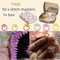 50Pcs Split Ring Stitch Markers with Box,Spiral Metal Stitch Markers for Crocheting Knitting Sewing DIY Handmade Crafts